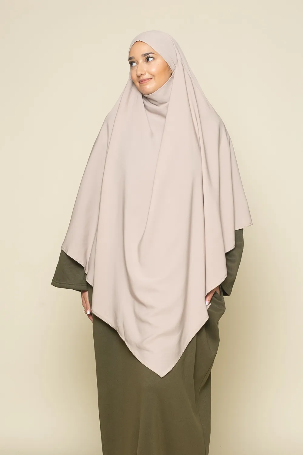 Maxi khimar topo claro Medina seda