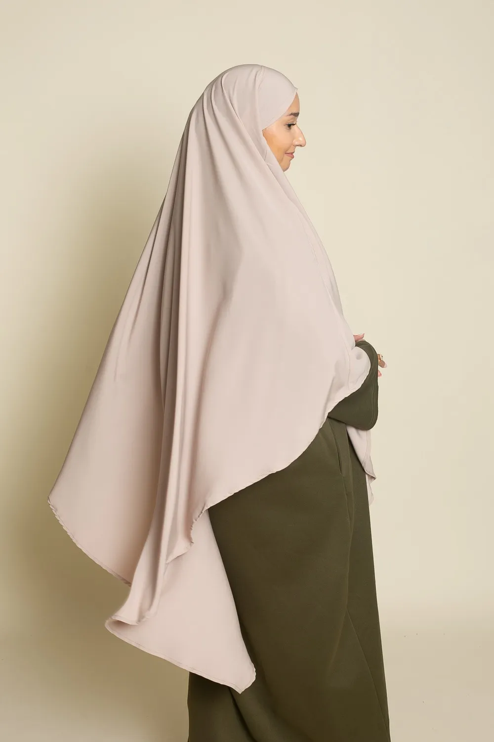 Maxi khimar topo claro Medina seda