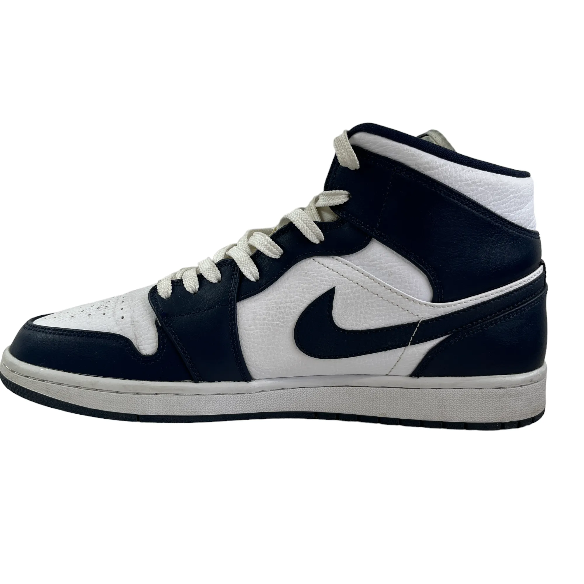 Men's Air Jordan 1 Mid High Trainers White Size EU 44 / UK 10