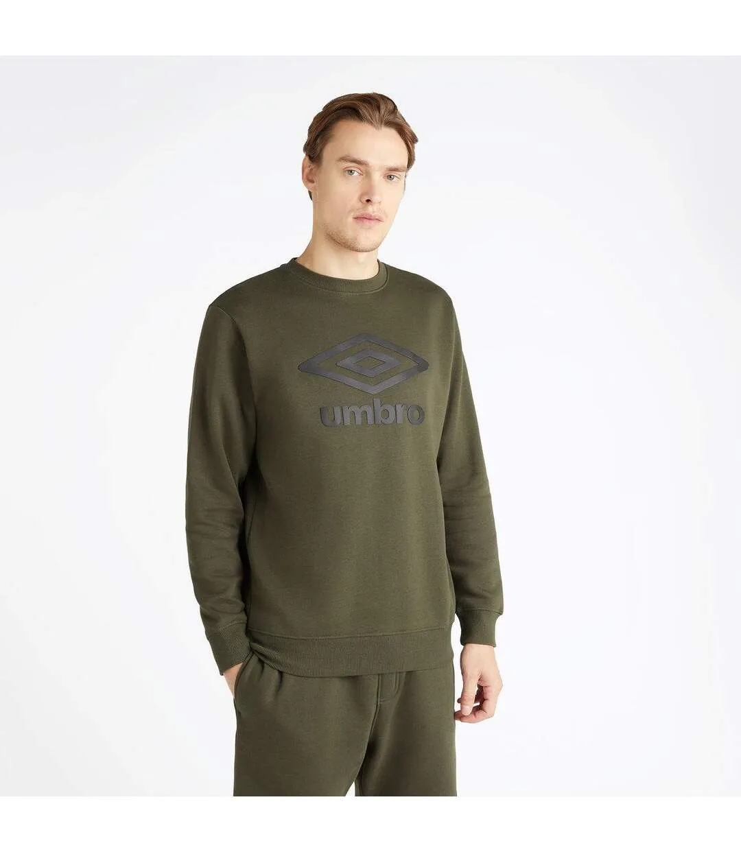 Mens core sweatshirt black/woodland grey Umbro