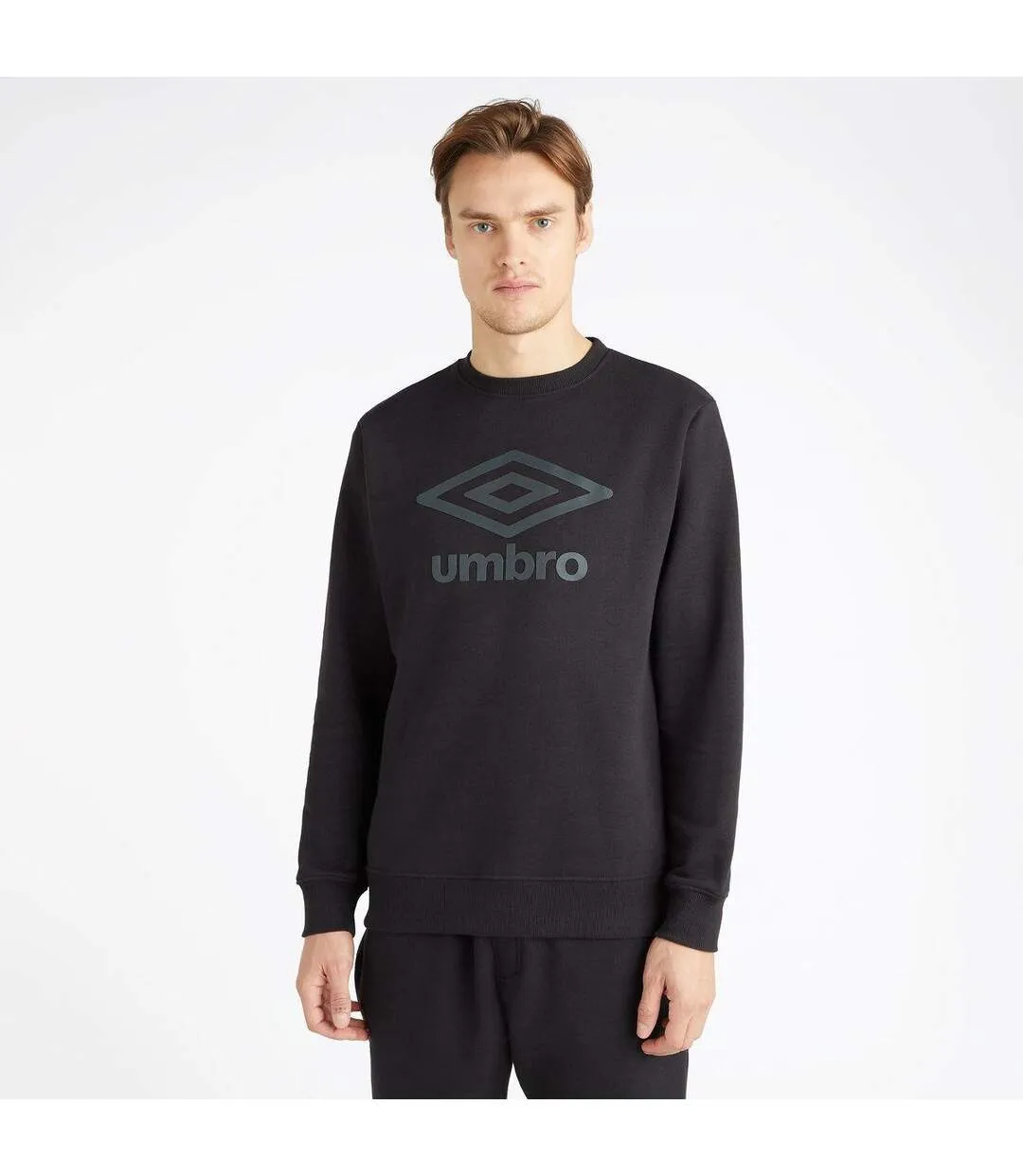 Mens core sweatshirt black/woodland grey Umbro