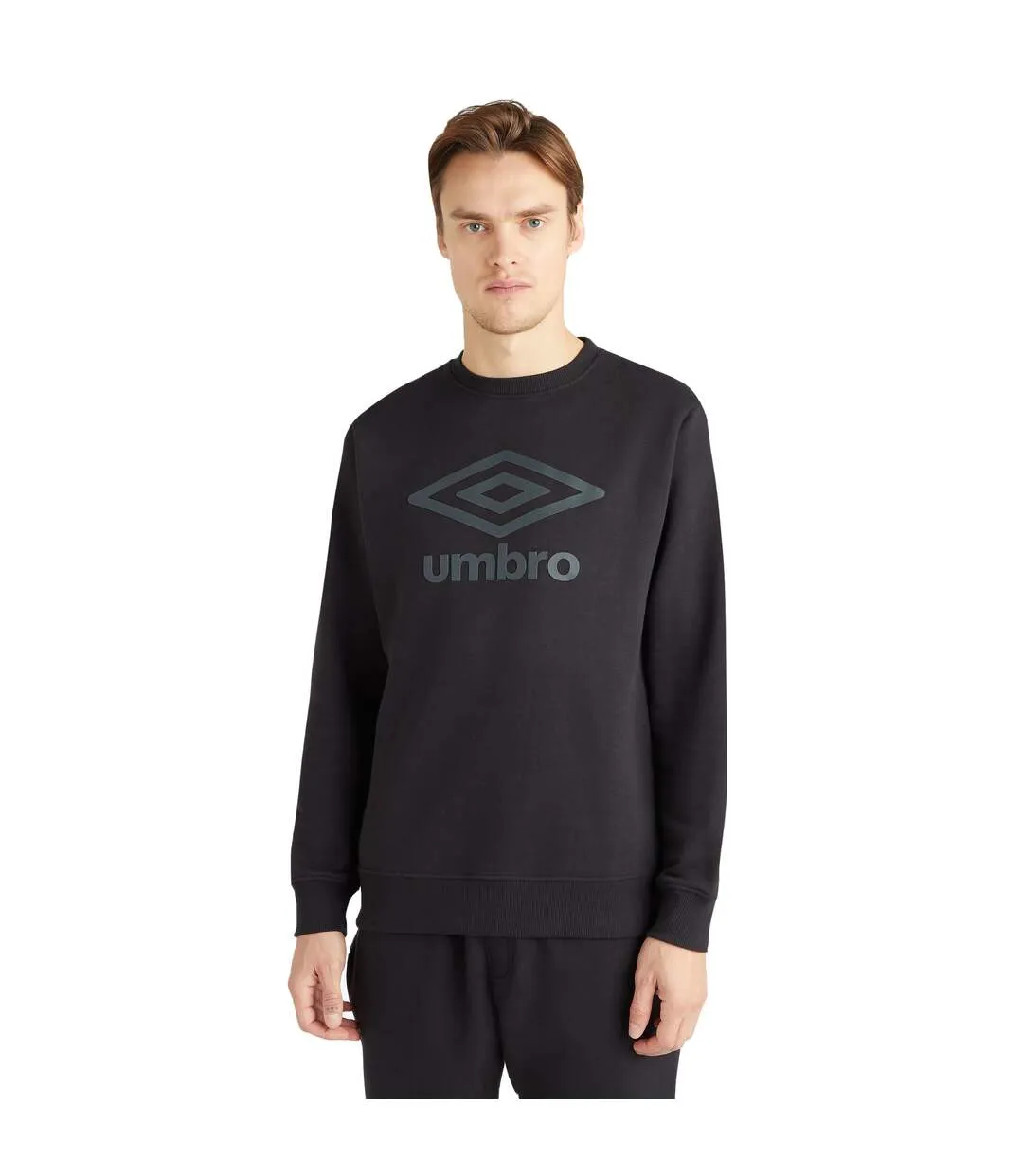 Mens core sweatshirt black/woodland grey Umbro