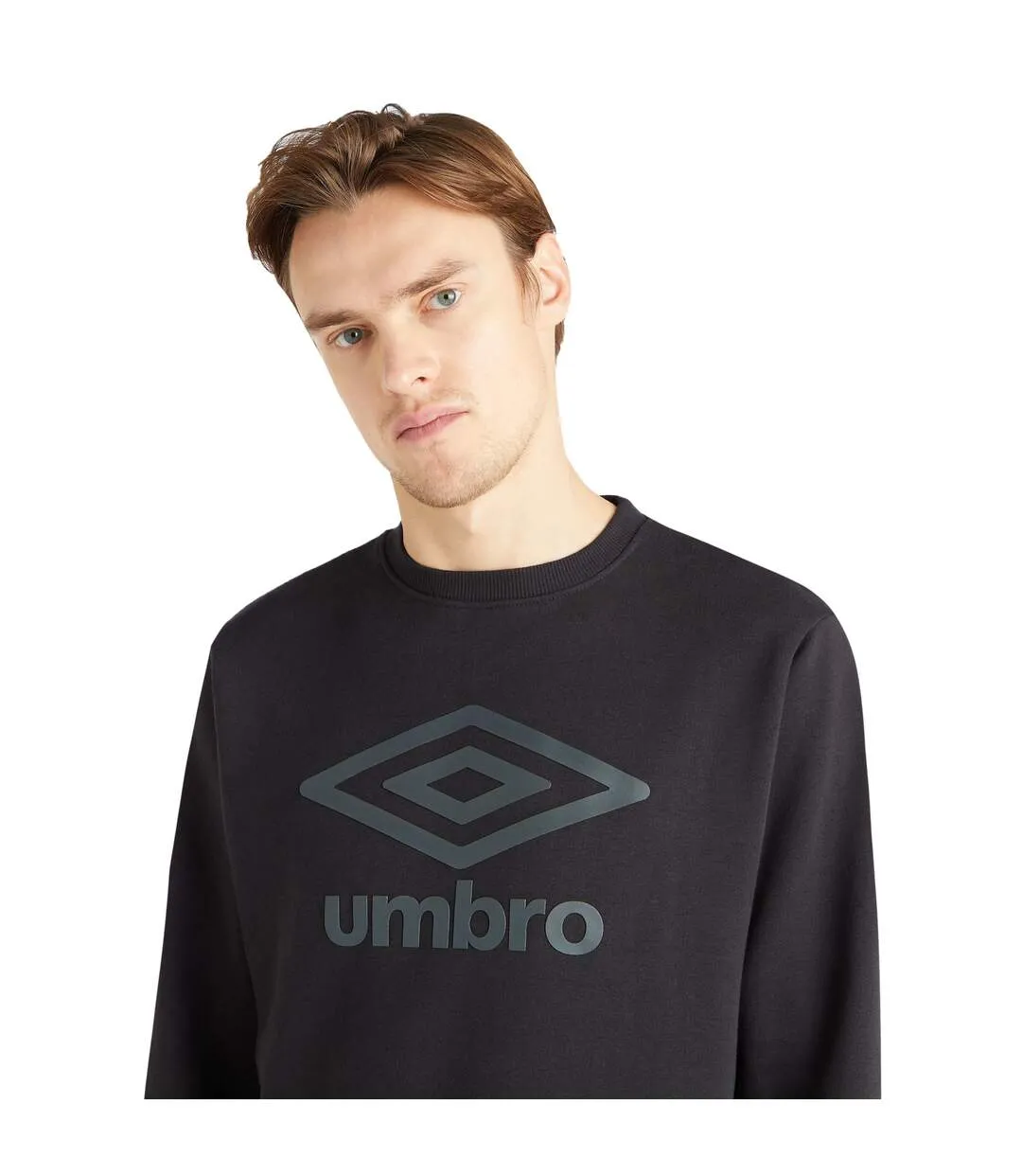 Mens core sweatshirt black/woodland grey Umbro