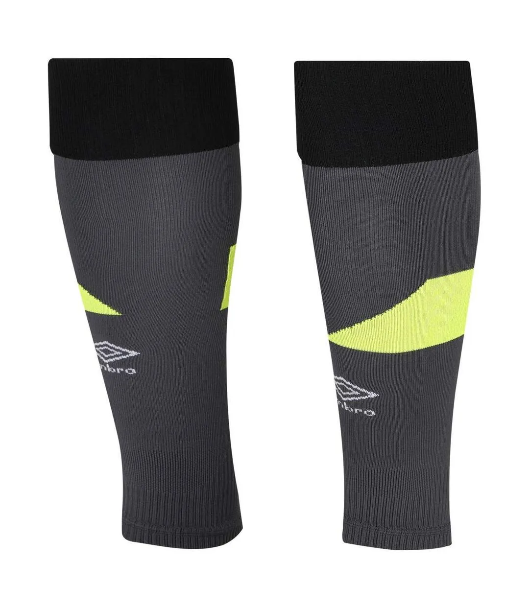 Mens footless socks black/safety yellow Umbro