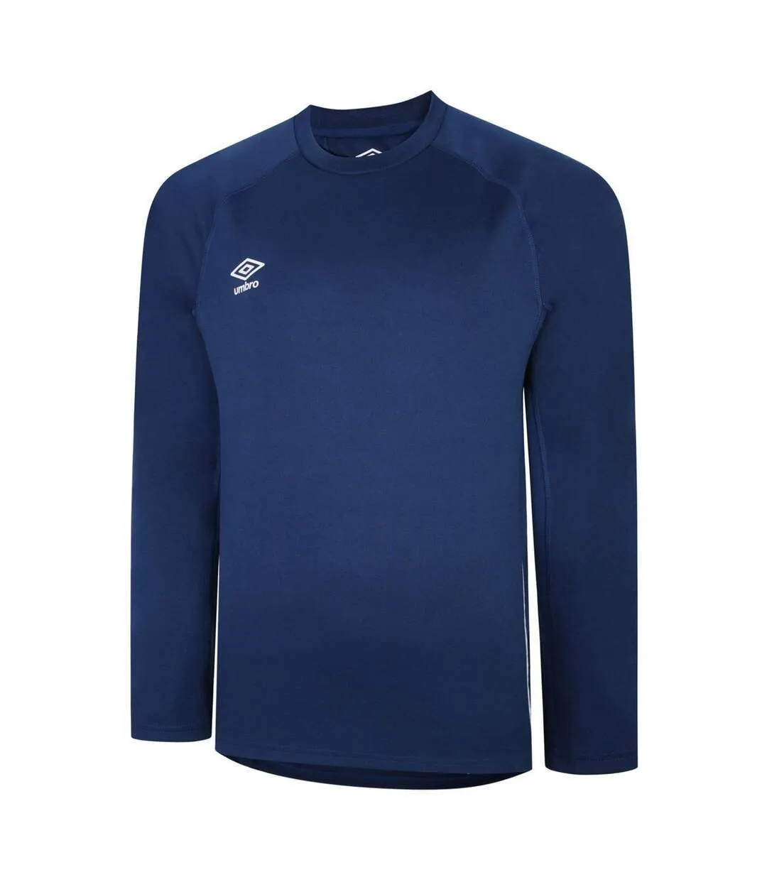 Mens knitted raglan rugby drill top navy Umbro