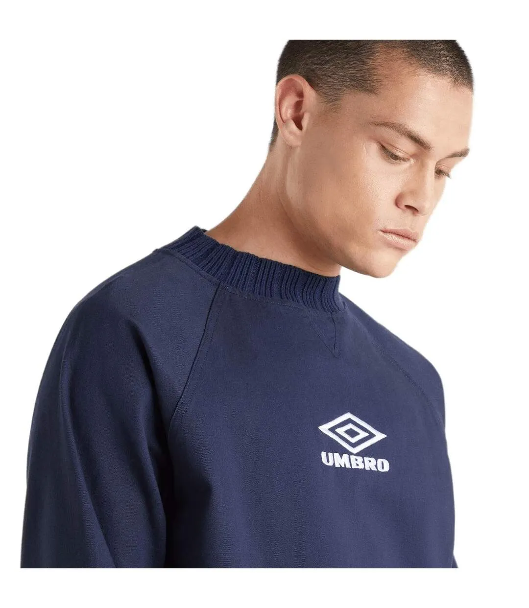 Mens logo drill top dark navy Umbro