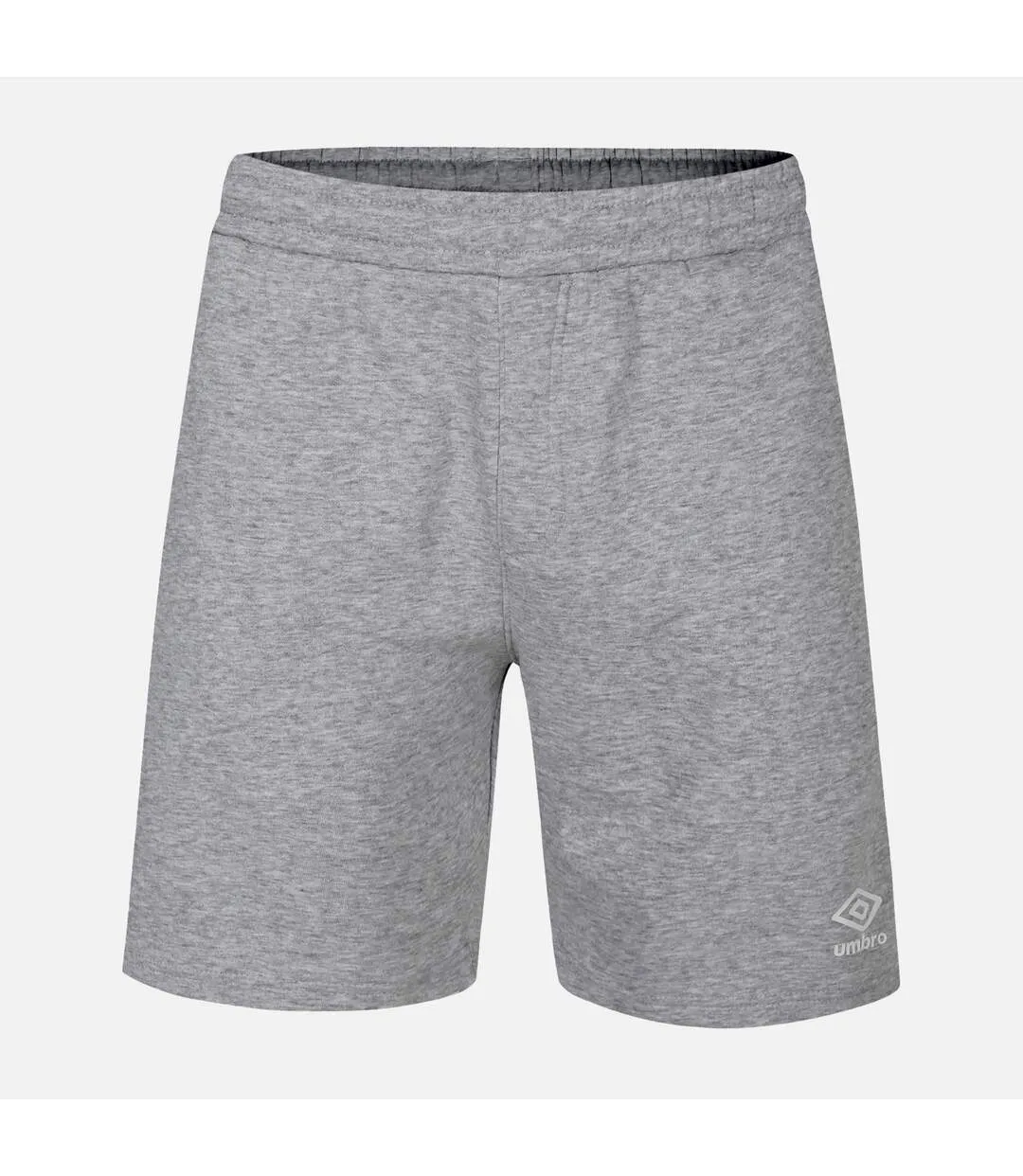 Mens team sweat shorts grey marl/white Umbro