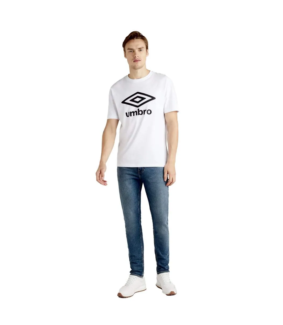 Mens team t-shirt white/black Umbro