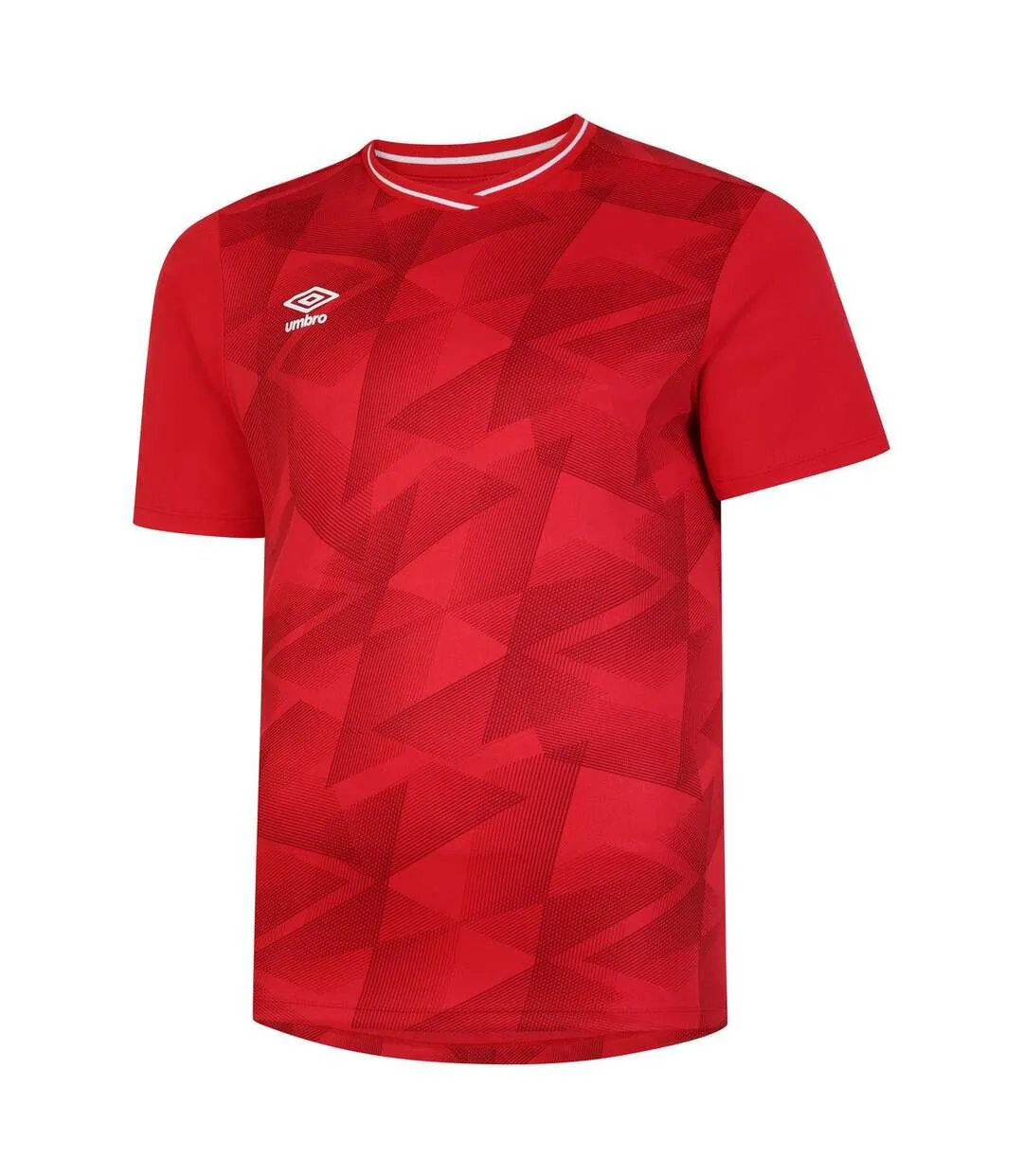 Mens triassic logo short-sleeved jersey vermillion/jester red Umbro