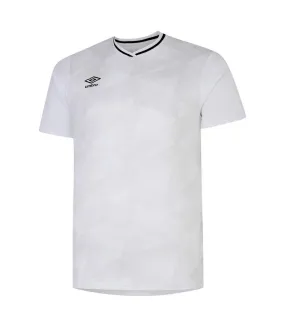 Mens triassic logo short-sleeved jersey white/nimbus cloud Umbro