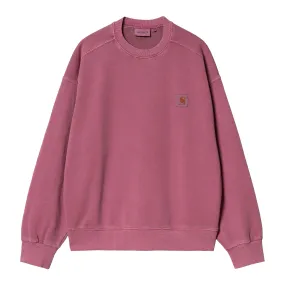 NELSON SWEAT MAGENTA GARMENT DYED