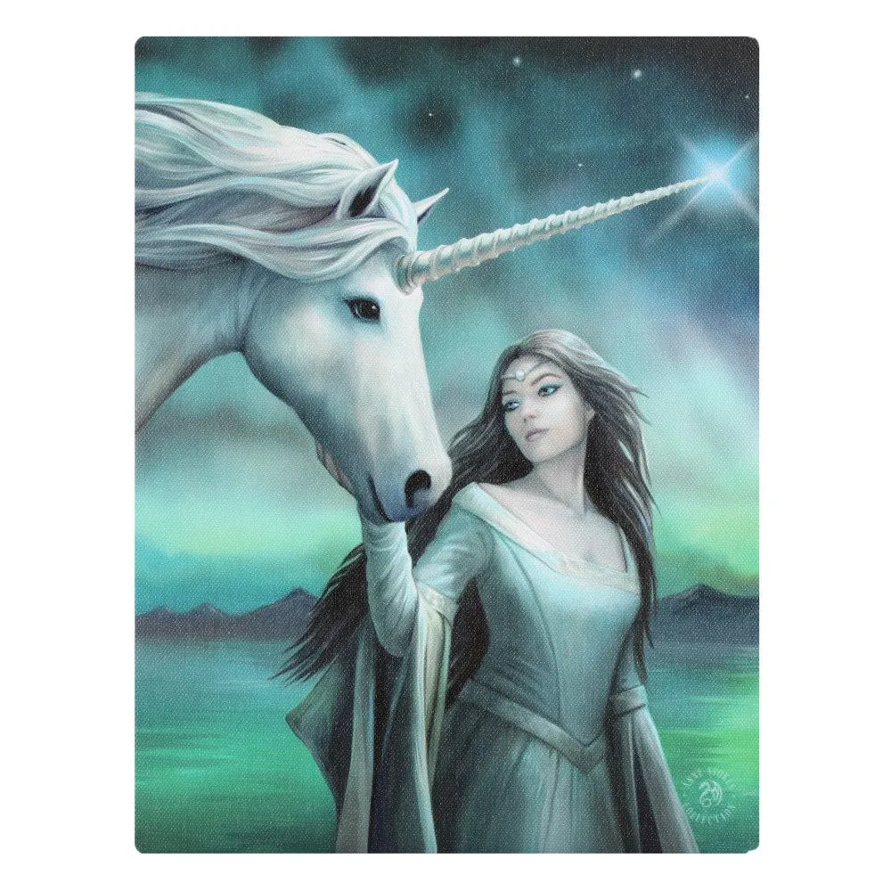 North Star Unicorn Canvas Print by Anne Stokes