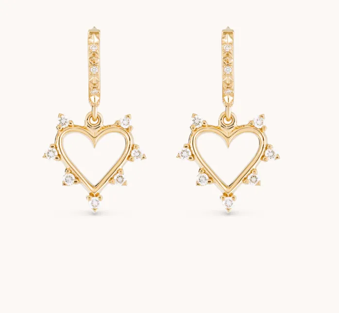 Open Heart Earrings