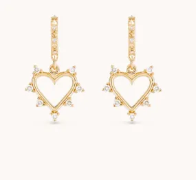 Open Heart Earrings