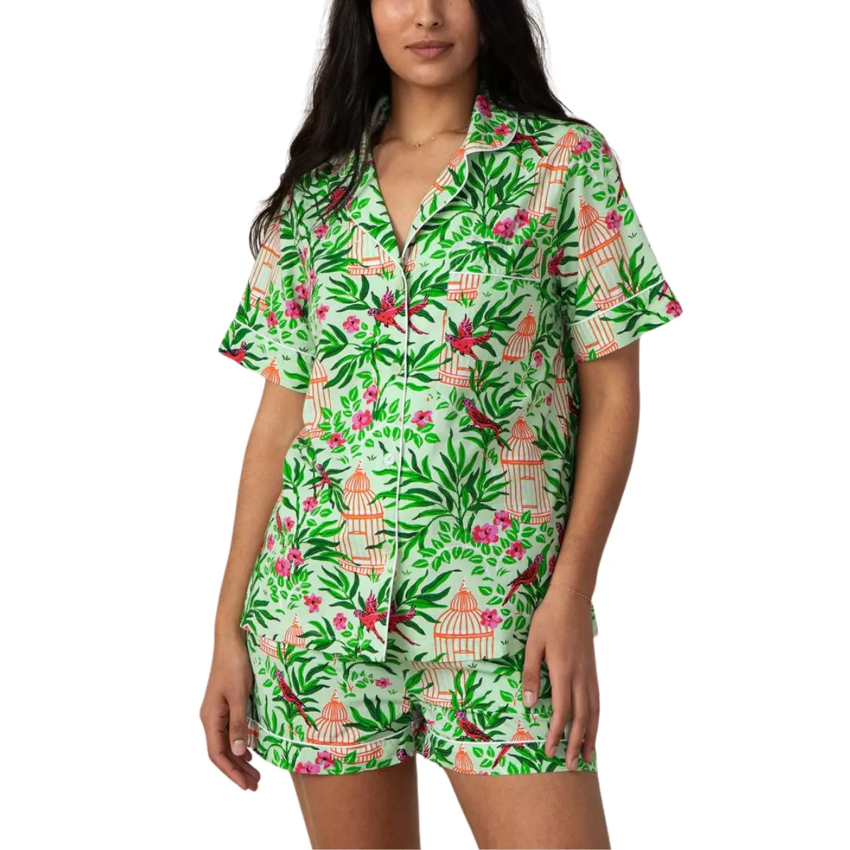 Printfresh Birds of a Feather Short Set - Kiwi Slice