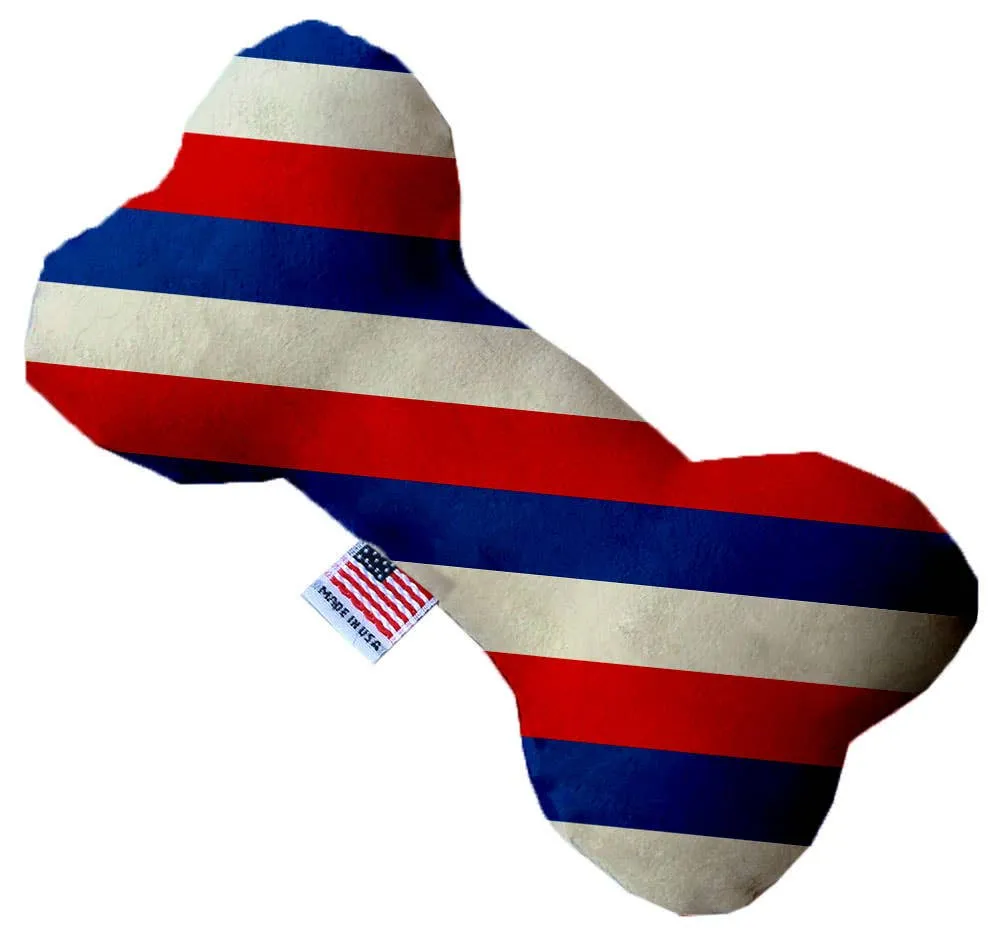 Sale: Patriotic Stripes Dog Toy: Plush / 6 / Bone