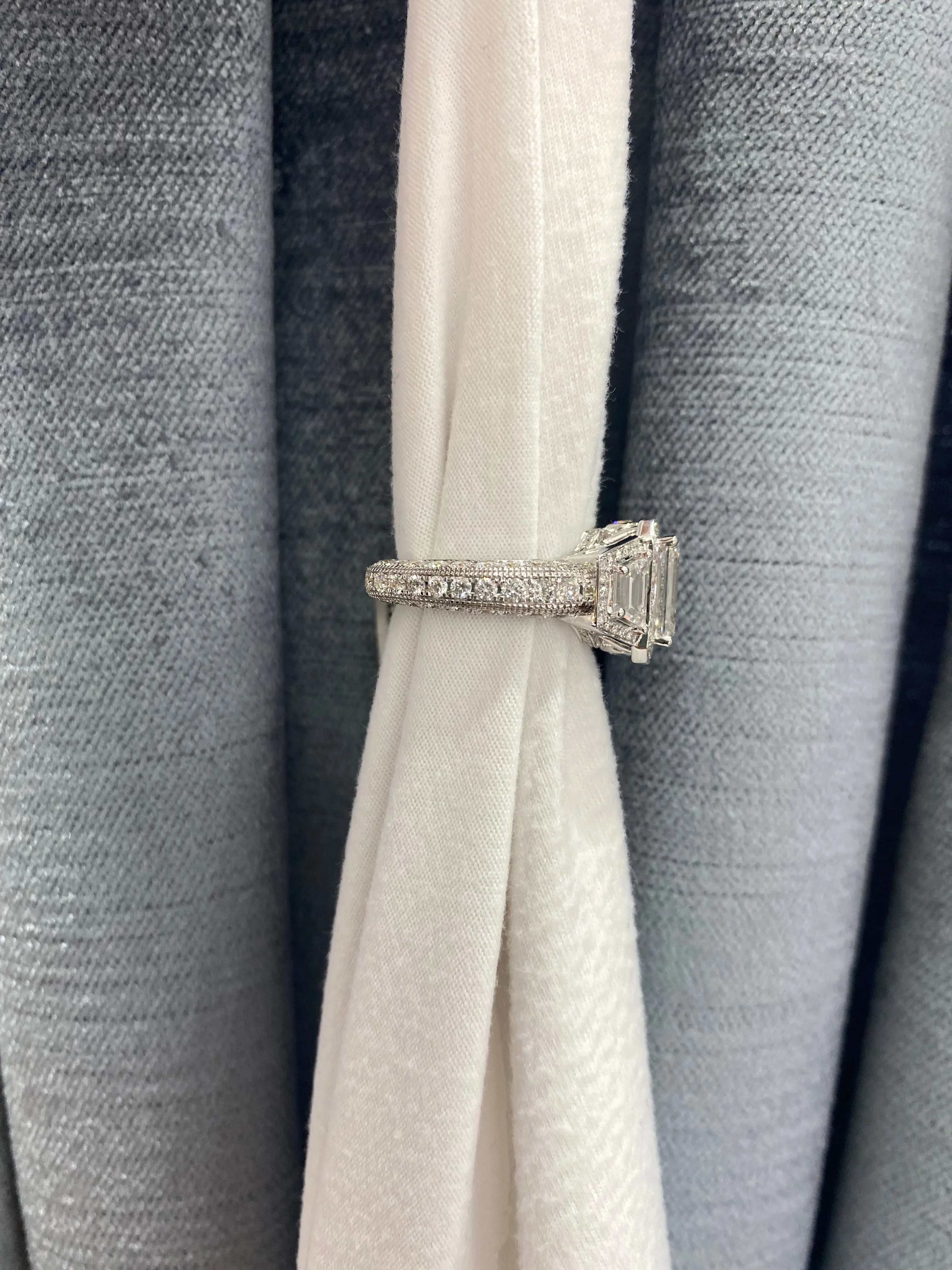 Sophia Emerald Cut Engagement Ring