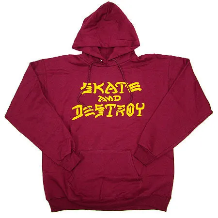 SWEAT THRASHER SKATE AND DESTROY RED/YELLOW