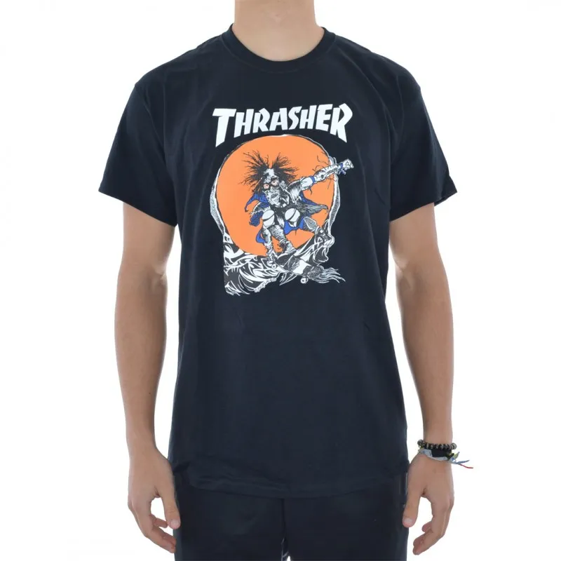 T-Shirt Thrasher Outlaw by Pushead - Black