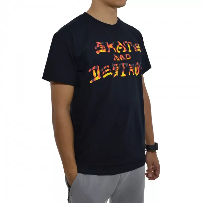 T-Shirt Thrasher Skate and Destroy BBQ - Black