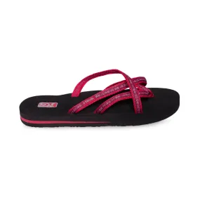 Teva Olowahu Pintado Red Sandals - Women's