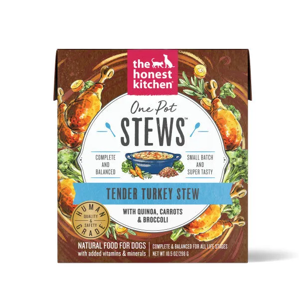 The Honest Kitchen One Pot Stews Tender Turkey Stew with Quinoa, Carrots & Broccoli Wet Dog Food, 6/10.5oz