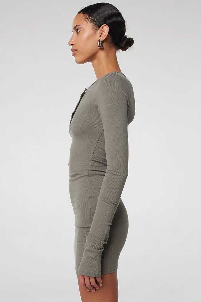 The Line By K - Rori Dress - Charcoal Grey