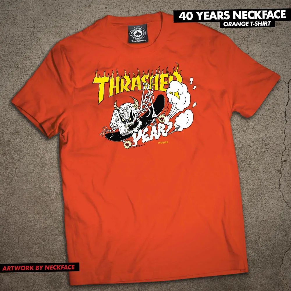 THRASHER 40 YEARS NECKFACE SHORT SLEEVE MENS T-SHIRT