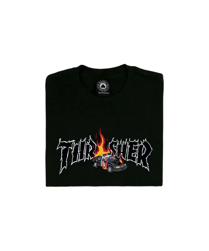 Thrasher Cop Car T-Shirt | Black