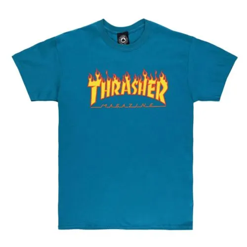 Thrasher Flame Logo Print T-Shirt - 144941