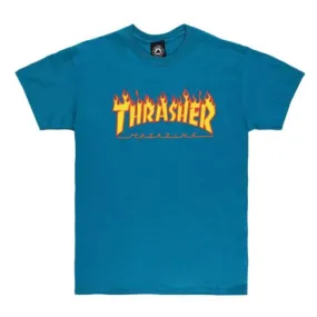 Thrasher Flame Logo Print T-Shirt - 144941