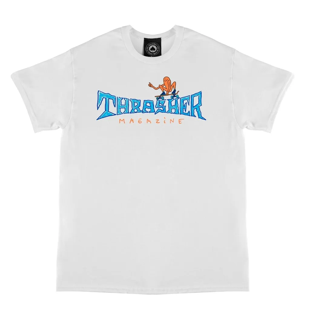 THRASHER GONZ THUMBS UP TEE - WHITE