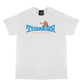 THRASHER GONZ THUMBS UP TEE - WHITE