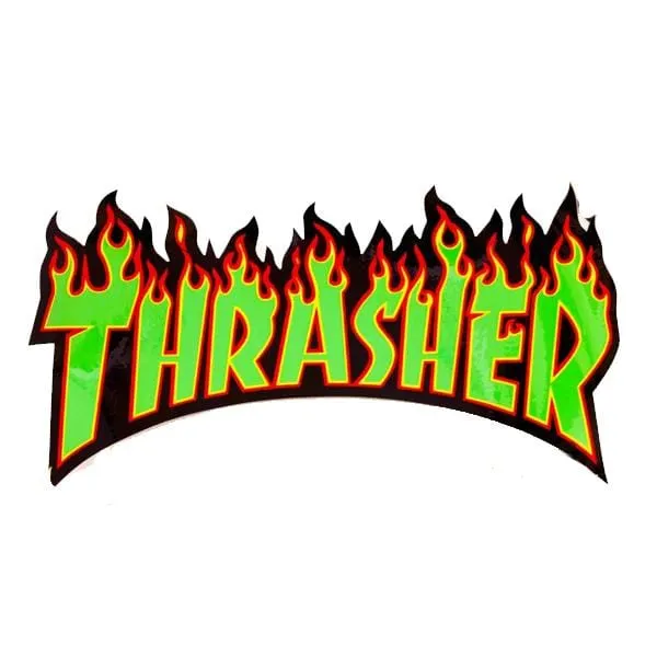 Thrasher Magazine Flame Logo Sticker (Large)