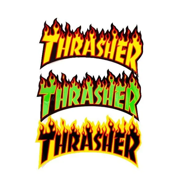 Thrasher Magazine Flame Logo Sticker Pack (Medium)