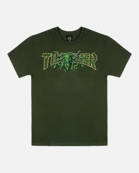 Thrasher Medusa Tee - Forest Green