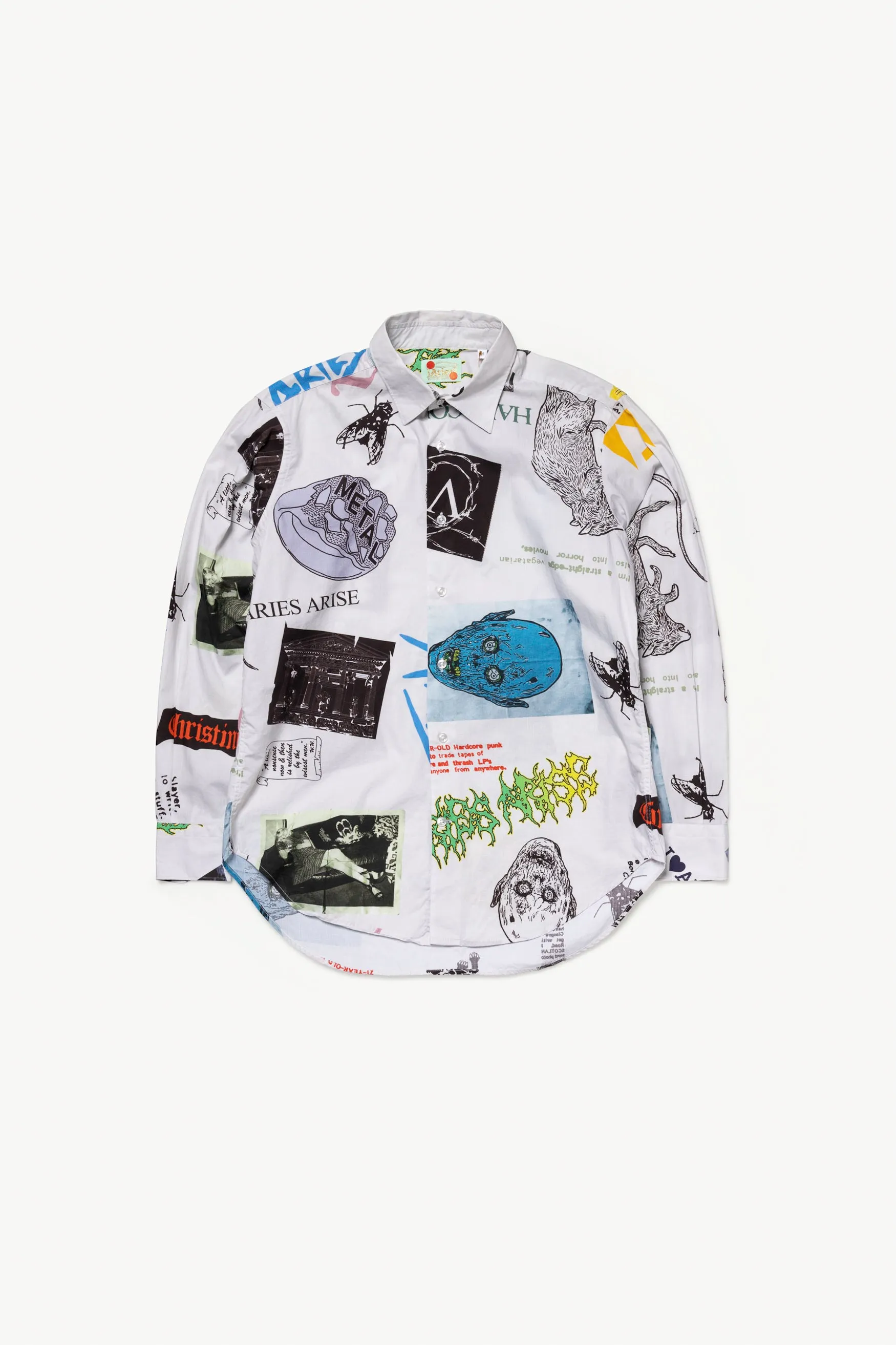 Thrasher Print Shirt Long Sleeve