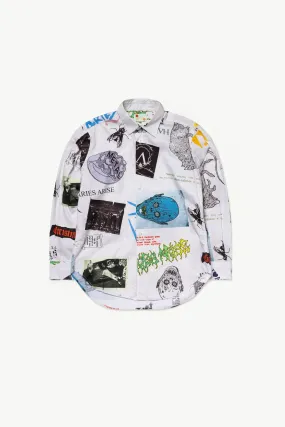 Thrasher Print Shirt Long Sleeve