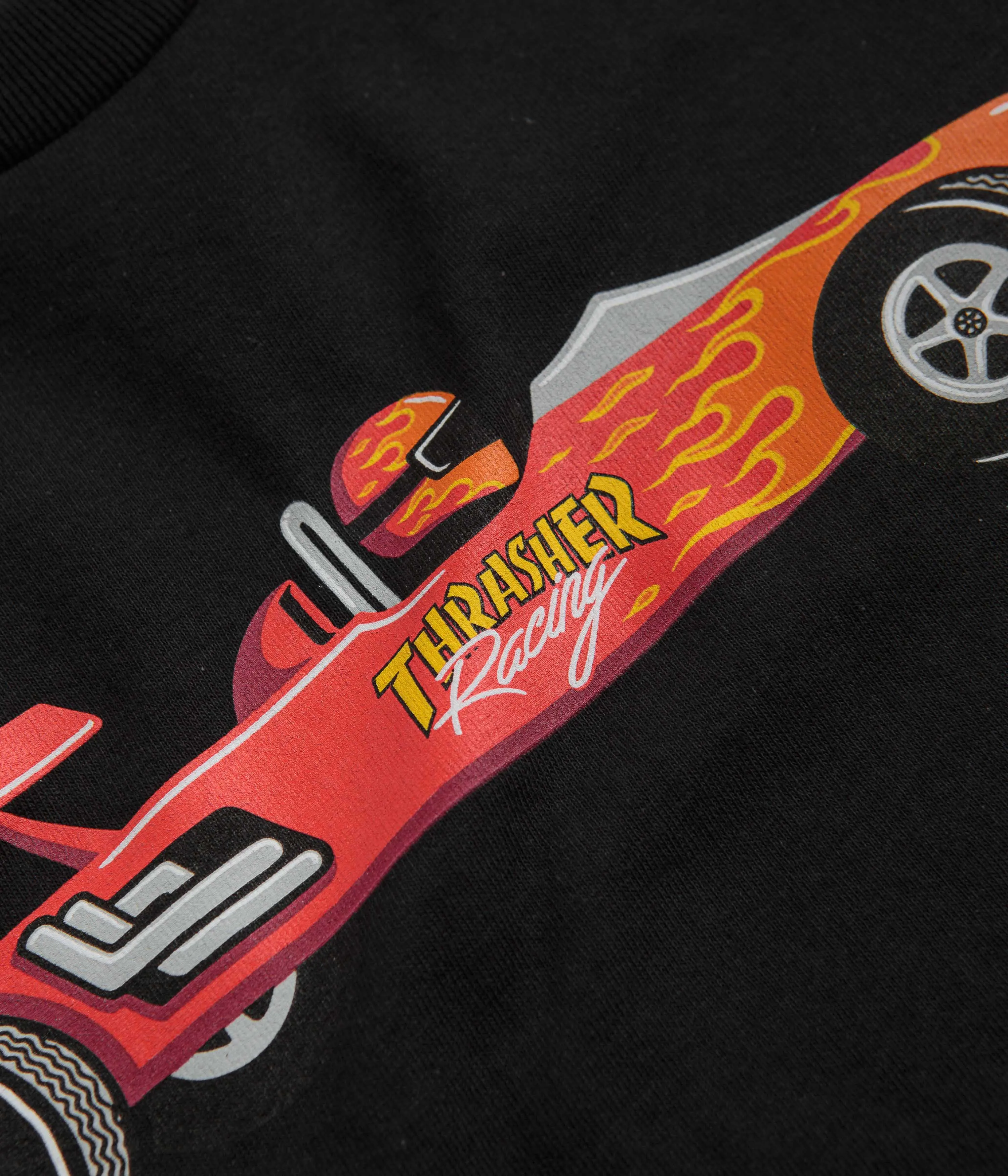 Thrasher Racecar T-Shirt - Black