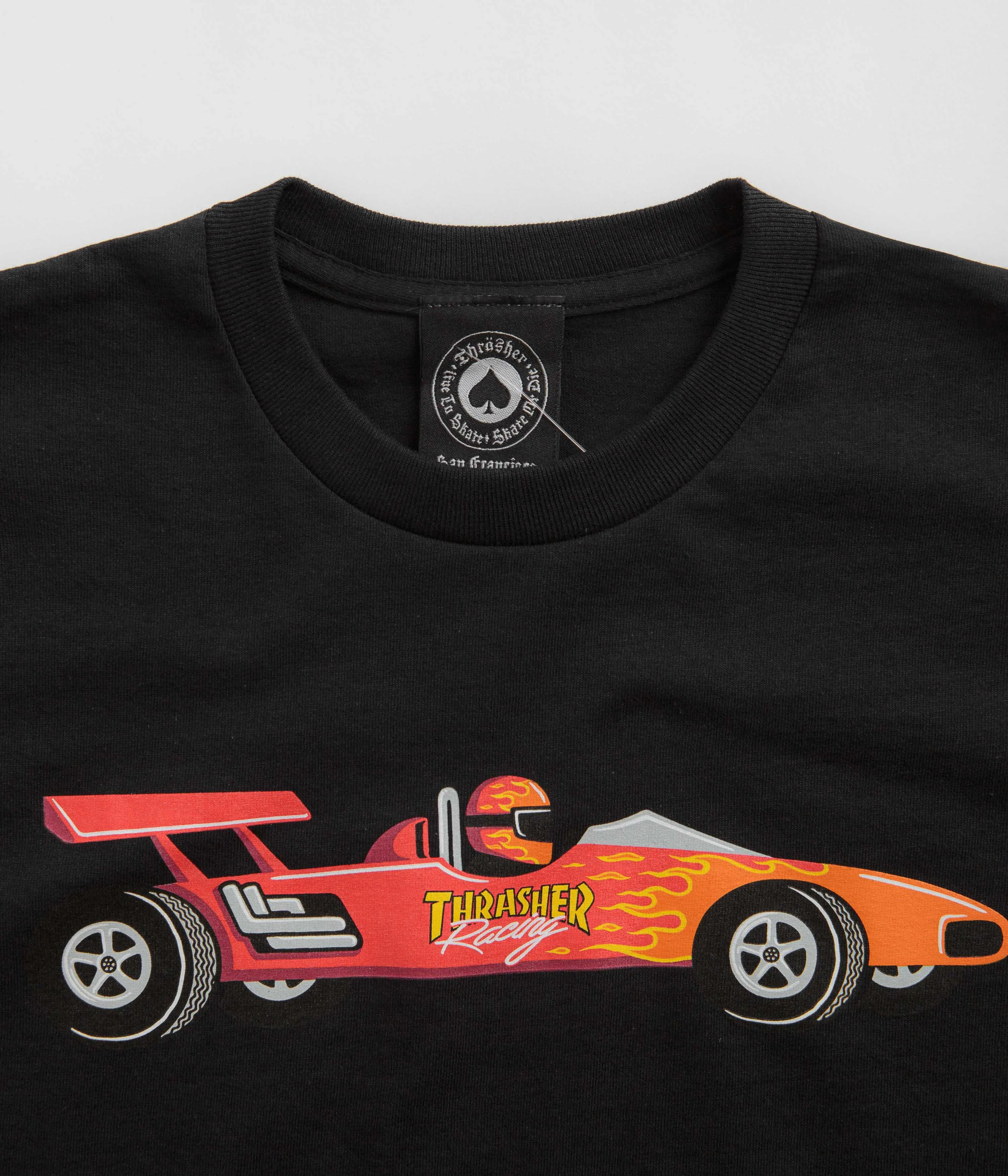 Thrasher Racecar T-Shirt - Black