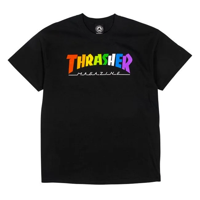 THRASHER RAINBOW MAG MENS T-SHIRT