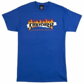 THRASHER T-SHIRT RIPPED Royal Blue