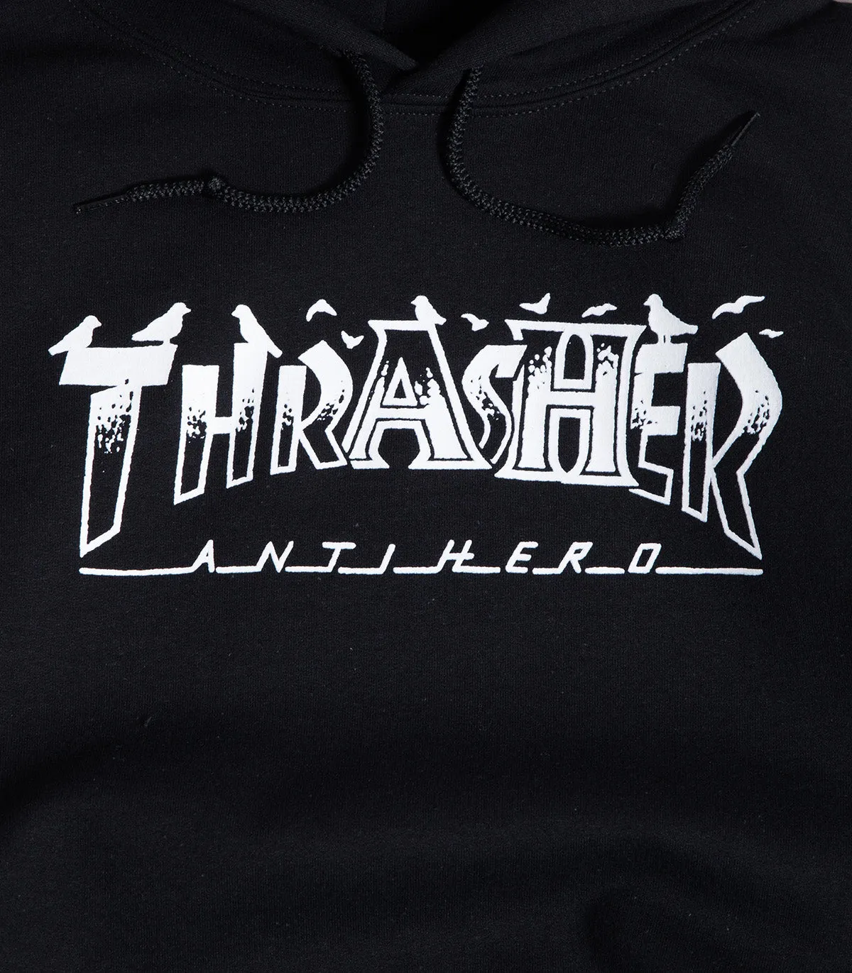 Thrasher X Antihero Pigeon Mag Hooded Sweatshirt