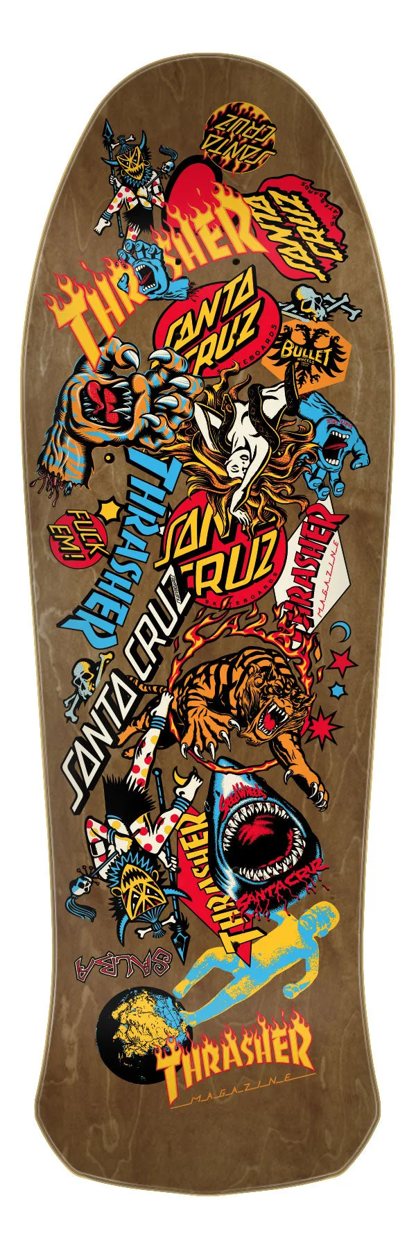 THRASHER X SANTA CRUZ SALBA OOPS DECK (11117035)