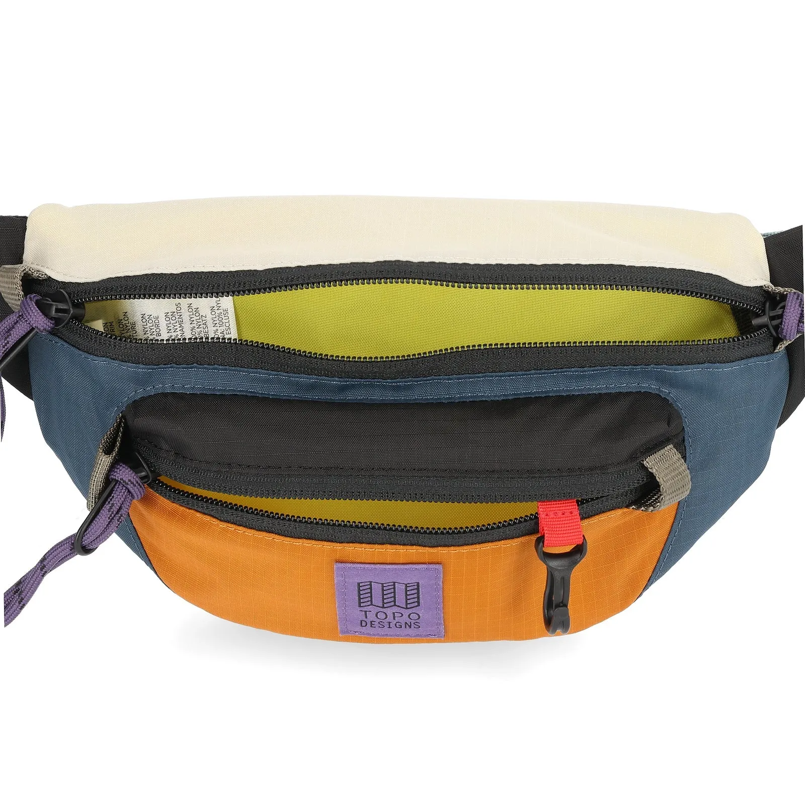 Topo Designs Mountain Waist Pack - Pond Blue/Spice