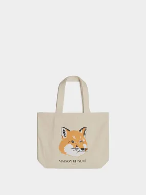 Tote Bag Fox Head II, Ecru