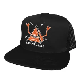 Toy Machine - Pyramid Mesh Hat (Black)