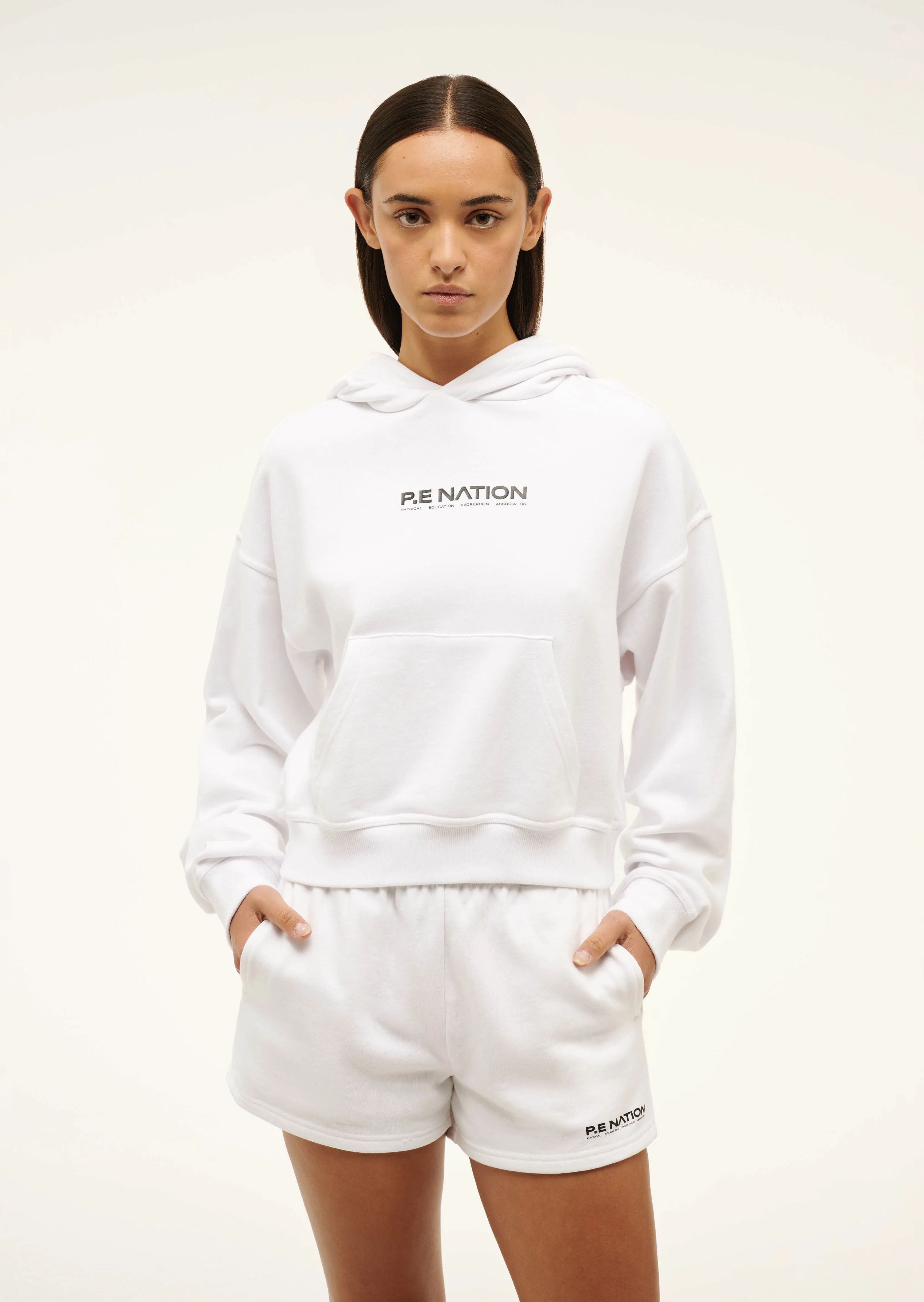 TRANSITION HOODIE IN OPTIC WHITE