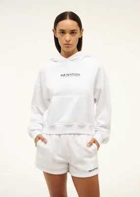 TRANSITION HOODIE IN OPTIC WHITE