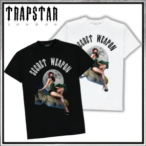 Trapstar London  |Crew Neck Street Style Plain Cotton Short Sleeves Logo